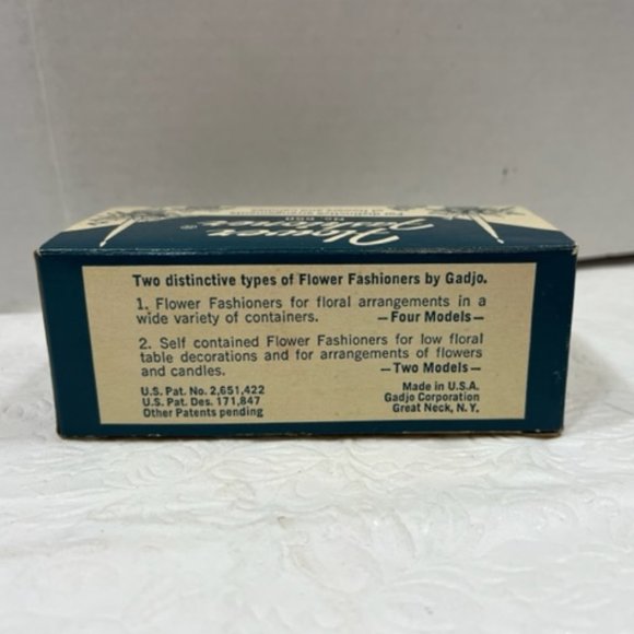 VTG 50's Flower Fashioner Set of 2 Crystal Plastic Flower Candle Holder No. 650 - Picture 3 of 9